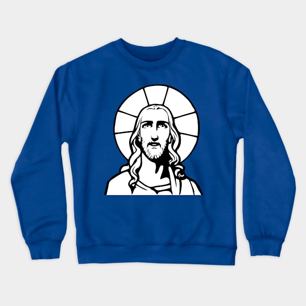 jesus christ Crewneck Sweatshirt by Huggy Mauve